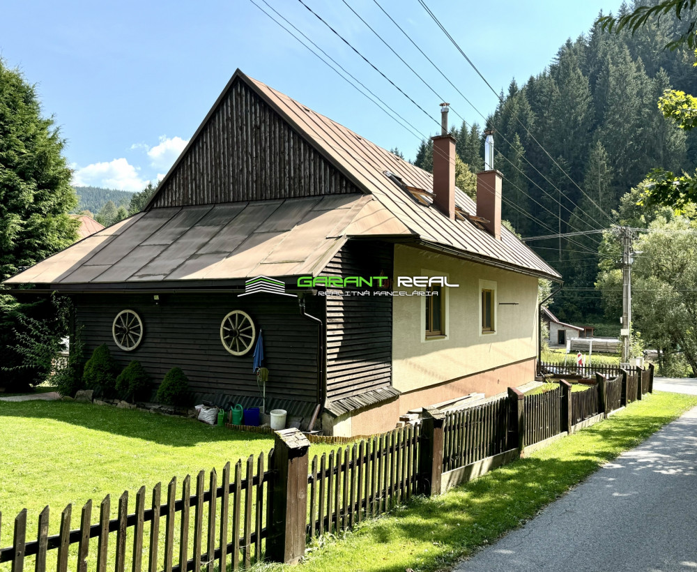 GARANT REAL predaj chalupa / rodinný dom, obec Zázrivá, časť Havrania, pozemok 615 m2, okr. Dolný Kubín