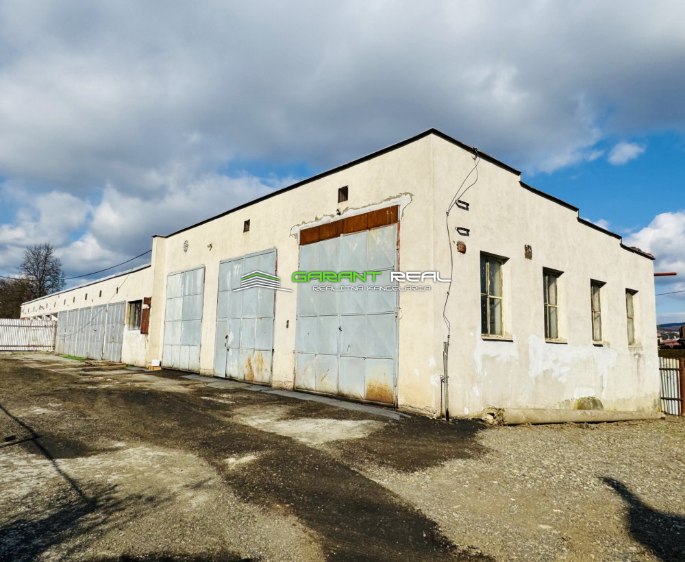 GARANT REAL predaj/ prenájom - veľkometrážne garáže, 382 m2, s pozemkom 882 m2, Veľký Šariš