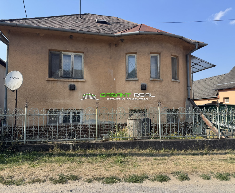 GARANT REAL - predaj rodinný dom s pozemkom 1372 m2, Drienovská Nová Ves, okr. Prešov