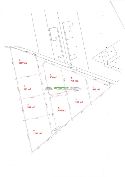GARANT REAL - predaj 9 x stavebný pozemok, od 649 do 1249 m2, Stuľany, okres Bardejov
