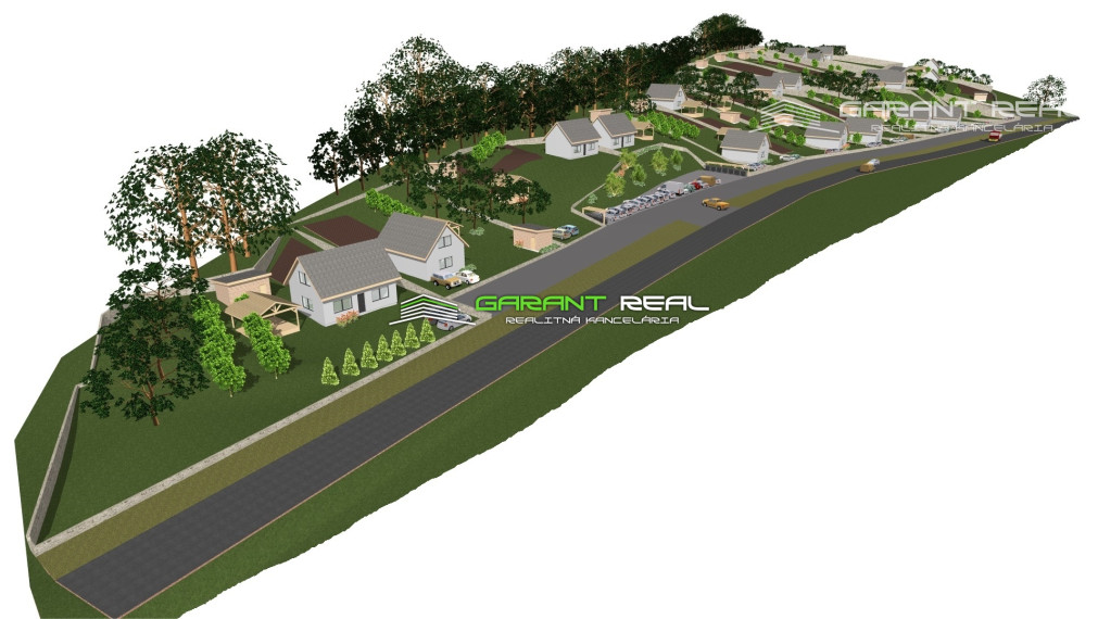 GARANT REAL - predaj 21 rekreačných pozemkov, Komárov, okr. Bardejov., od 1158 m2 - 2333 m2