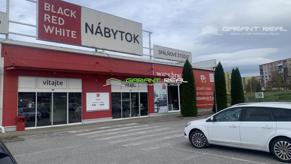 GARANT REAL - prenájom obchodný priestor 657 m2 v rámci obchodného centra Black Red White, Pod Táborom, Sídlisko Sekčov,, Prešov