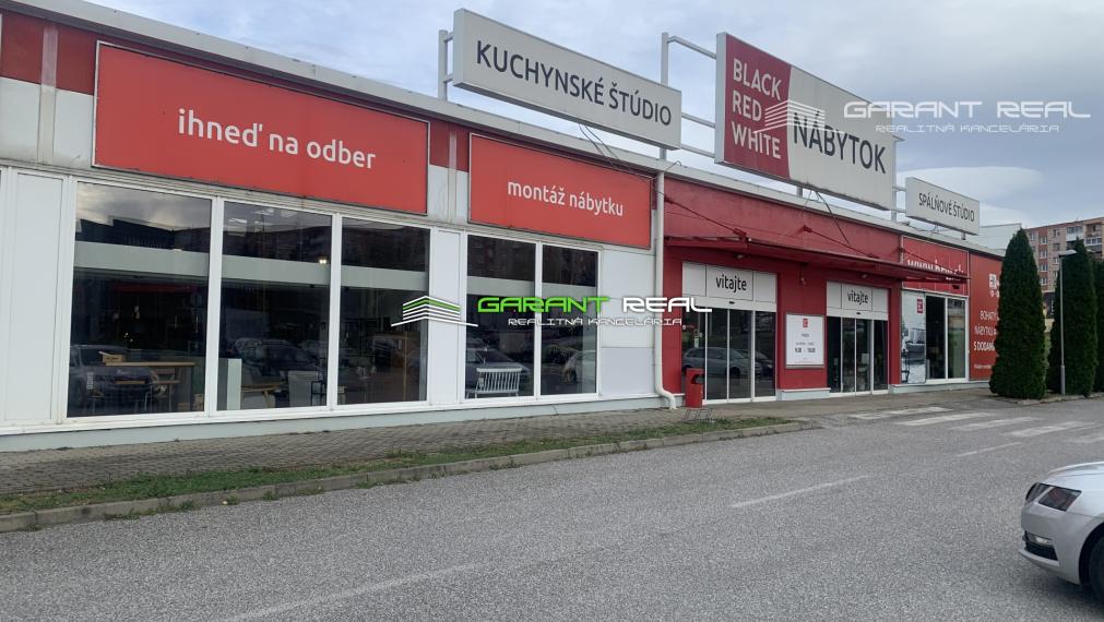 GARANT REAL - prenájom obchodný priestor 657 m2 v rámci obchodného centra Black Red White, Pod Táborom, Sídlisko Sekčov,, Prešov