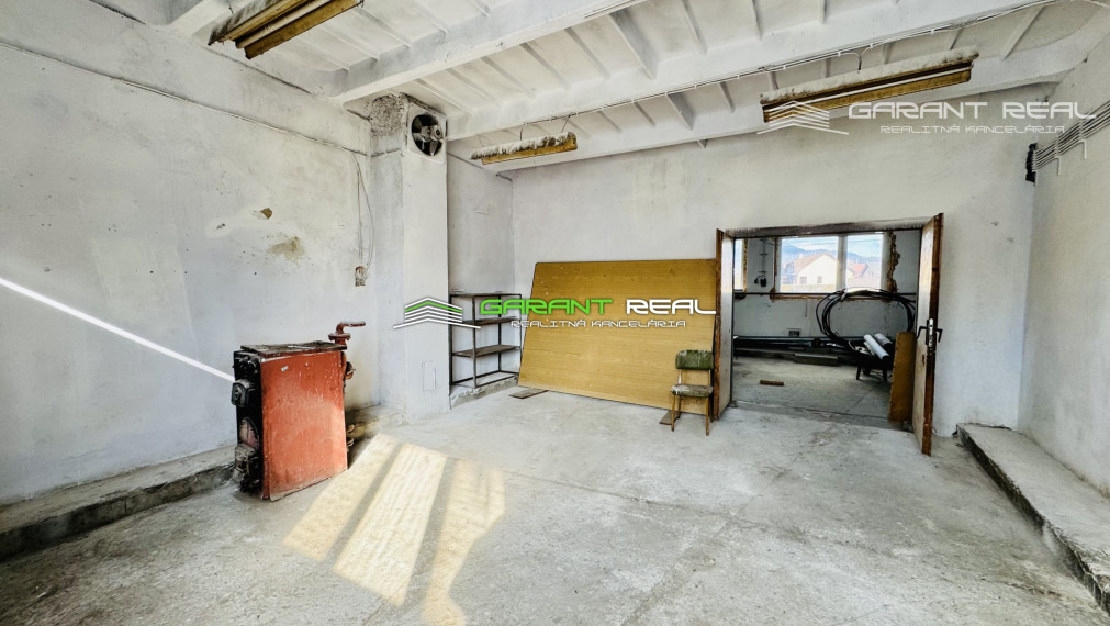 GARANT REAL predaj/ prenájom - veľkometrážne garáže, 382 m2, s pozemkom 882 m2, Veľký Šariš
