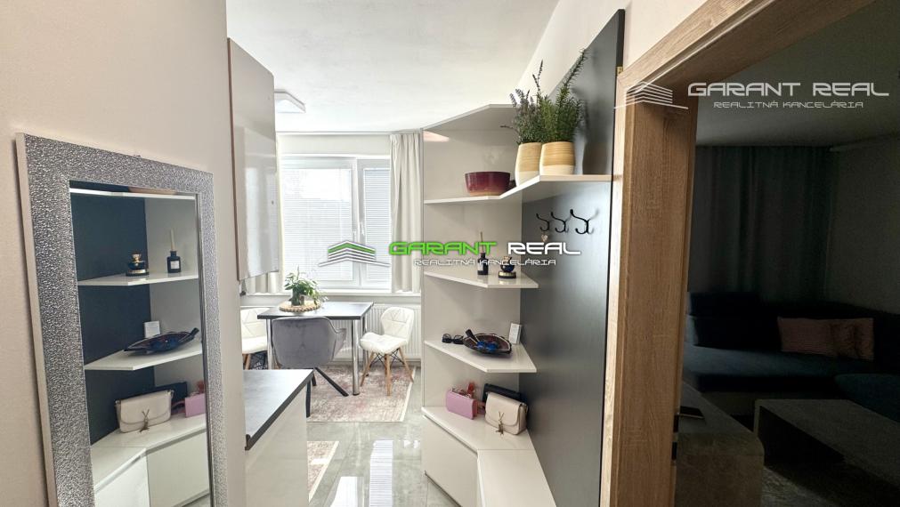 GARANT REAL - prenájom luxusný, zariadený 1-izbový byt s loggiou, Prešov, Sídlisko III, Mukačevská ul.