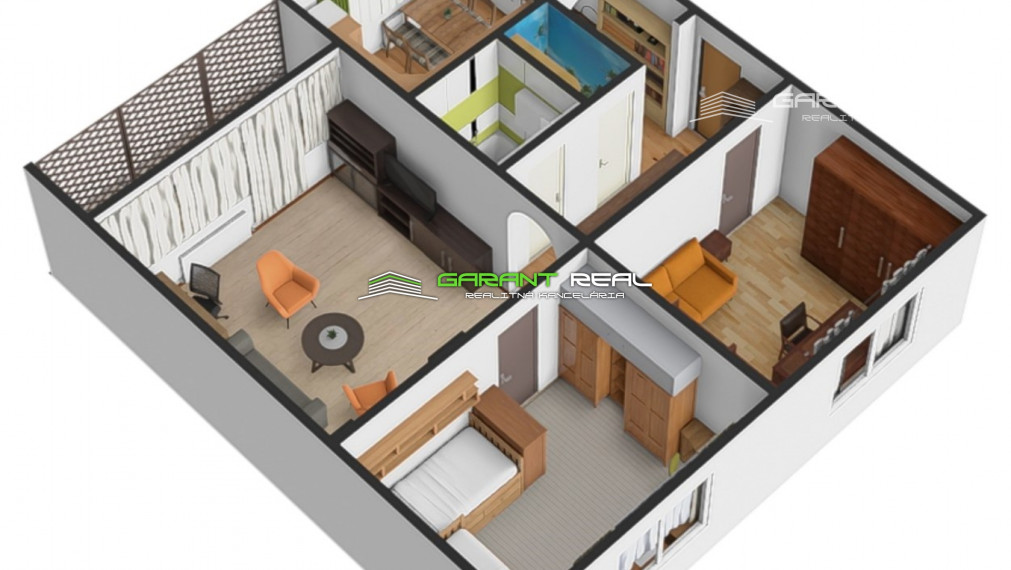 "REZERVOVANÉ" GARANT REAL - predaj 3-izbový byt 72 m2, s loggiou 7,5 m2, po rekonštrukcii, Prešov, Sekčov, ul. Pavla Horova