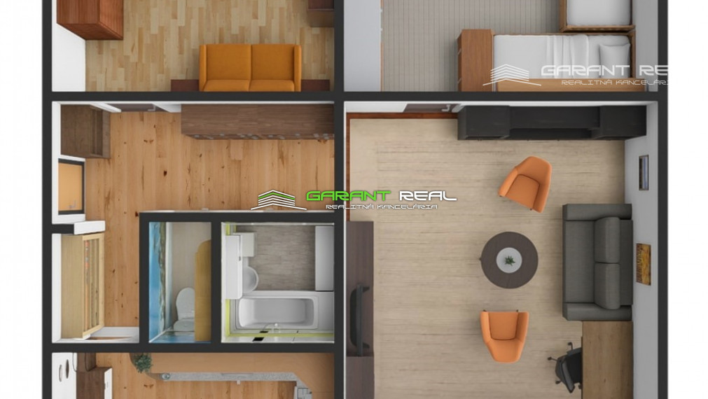 "REZERVOVANÉ" GARANT REAL - predaj 3-izbový byt 72 m2, s loggiou 7,5 m2, po rekonštrukcii, Prešov, Sekčov, ul. Pavla Horova