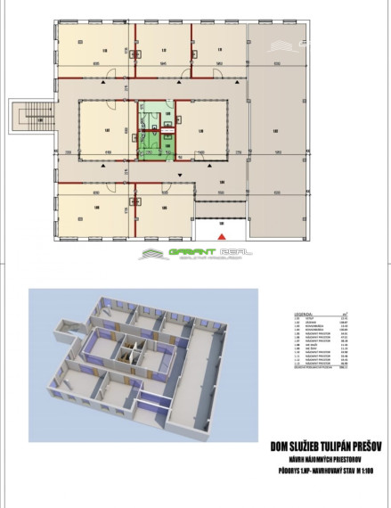 GARANT REAL - prenájom Dom zdravia a služieb, nové priestory, Prešov, širšie centrum, Sabinovská ulica