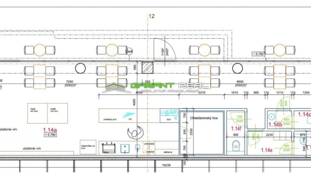 GARANT REAL - predaj kaviareň a vinotéka, 80 m2, Košice, Staré mesto, Kasárenské námestie