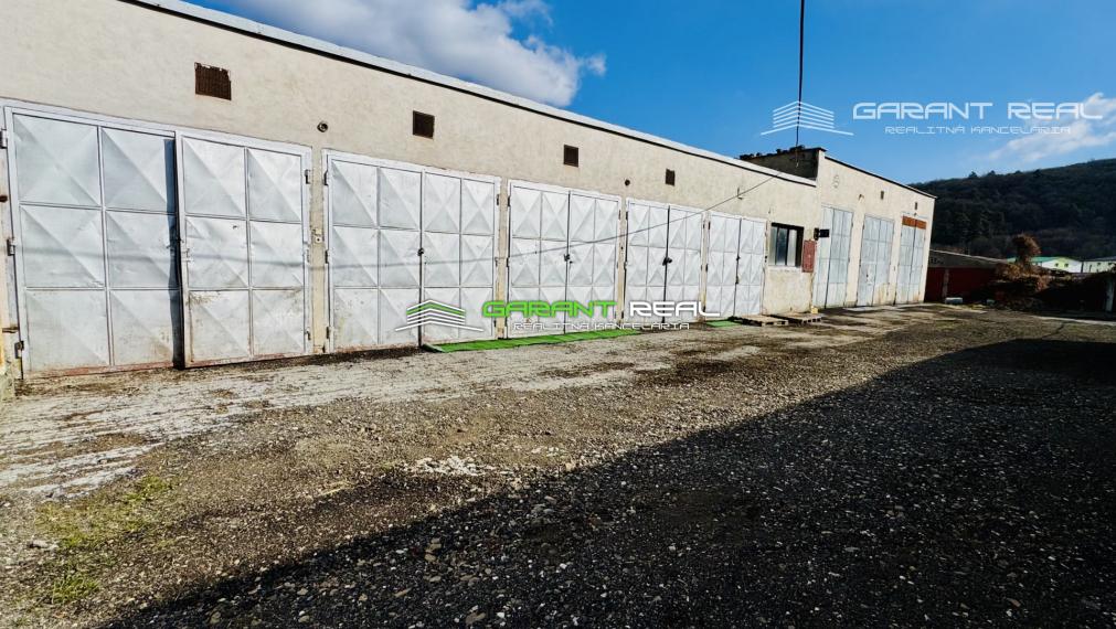 GARANT REAL predaj 4 veľkometrážne garáže,3 x 64 m2 a 148 m2, s pozemkom 882 m2, Veľký Šariš