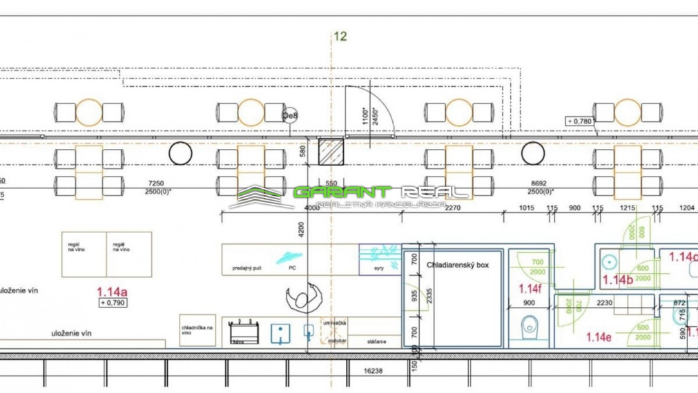 GARANT REAL predaj kaviareň a vinotéka, 80 m2, Košice, Staré mesto, Kasárenské námestie