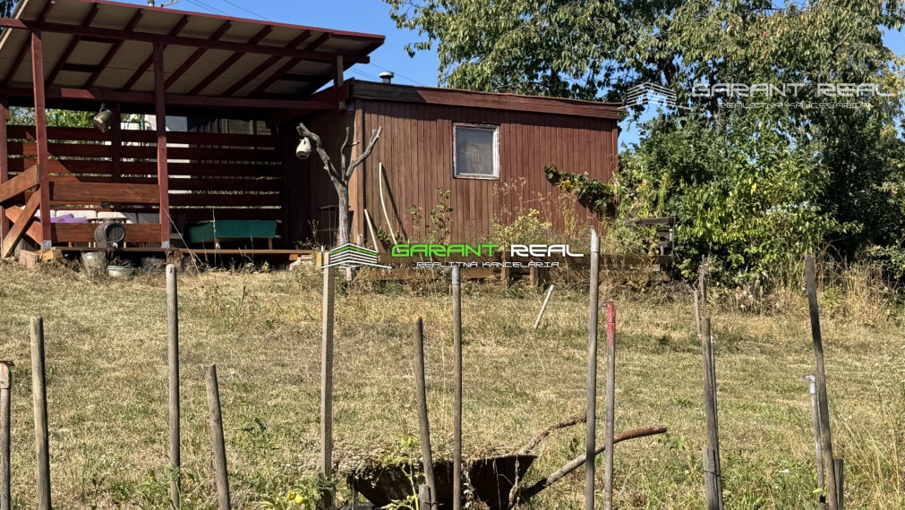 GARANT REAL predaj záhrada 351 m2 so záhradným domčekom 13 m2 + terasa 8 m2, Prešov, Za Kalváriou, záhradkárska osada Narcis