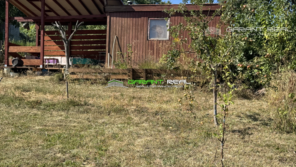 GARANT REAL predaj záhrada 351 m2 so záhradným domčekom 13 m2 + terasa 8 m2, Prešov, Za Kalváriou, záhradkárska osada Narcis