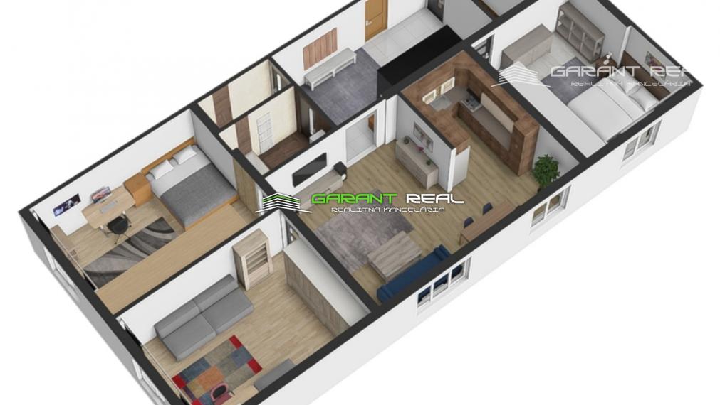 GARANT REAL - predaj 4-izbový tehlový byt, 79 m2, Prešov, širšie centrum