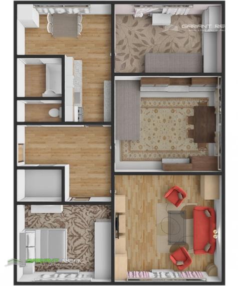 GARANT REAL - predaj 4-izbový byt 77 m2, s loggiou, po čiastočnej rekonštrukcii, Prešov, Sídlisko III, Mukačevská ul.