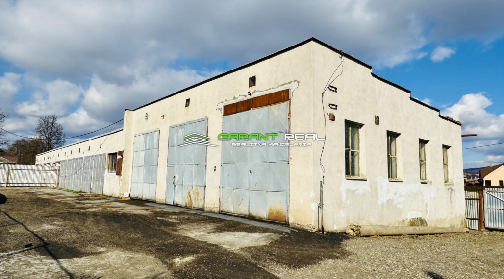GARANT REAL predaj/ prenájom - veľkometrážne garáže, 382 m2, s pozemkom 882 m2, Veľký Šariš
