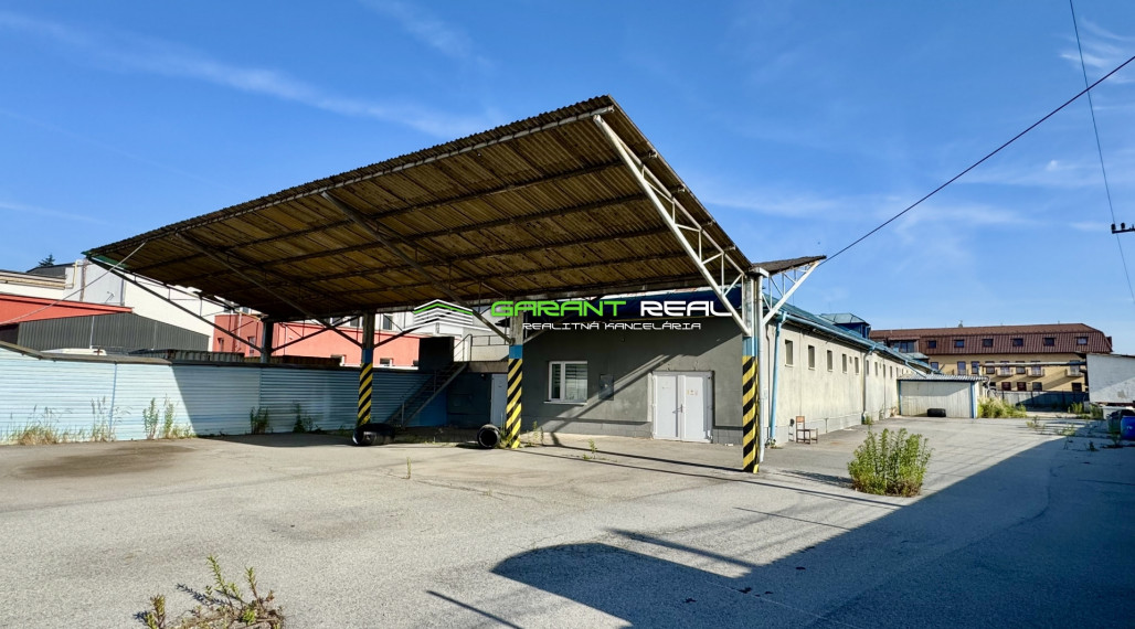 GARANT REAL - predaj výrobno-skladovací areál 1581 m2, na pozemku 3578 m2, Prešov, Radlinského ulica