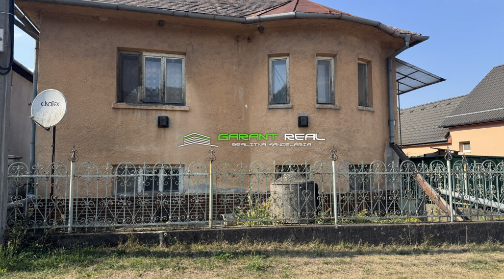 GARANT REAL - predaj rodinný dom s pozemkom 1372 m2, Drienovská Nová Ves, okr. Prešov