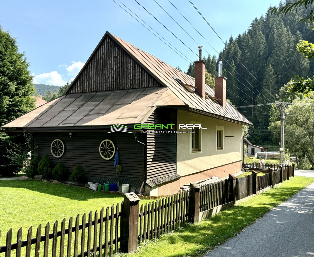 GARANT REAL - predaj chalupa / rodinný dom, obec Zázrivá, časť Havrania, pozemok 615 m2, okr. Dolný Kubín