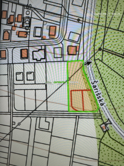 GARANT REAL - predaj stavebné pozemky 525 m2, 546 m2, 1367 m2, Veľký Šariš, Kanaš