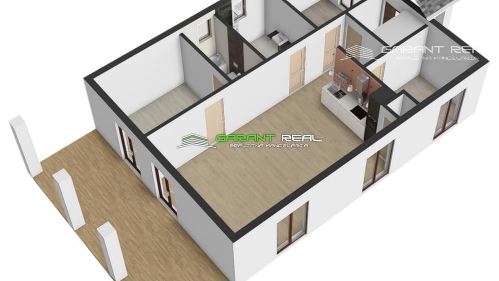 GARANT REAL - predaj novostavba rodinný dom, 4-izbový bungalov, pozemok 490 m2, Prešov, Nižná Šebastová
