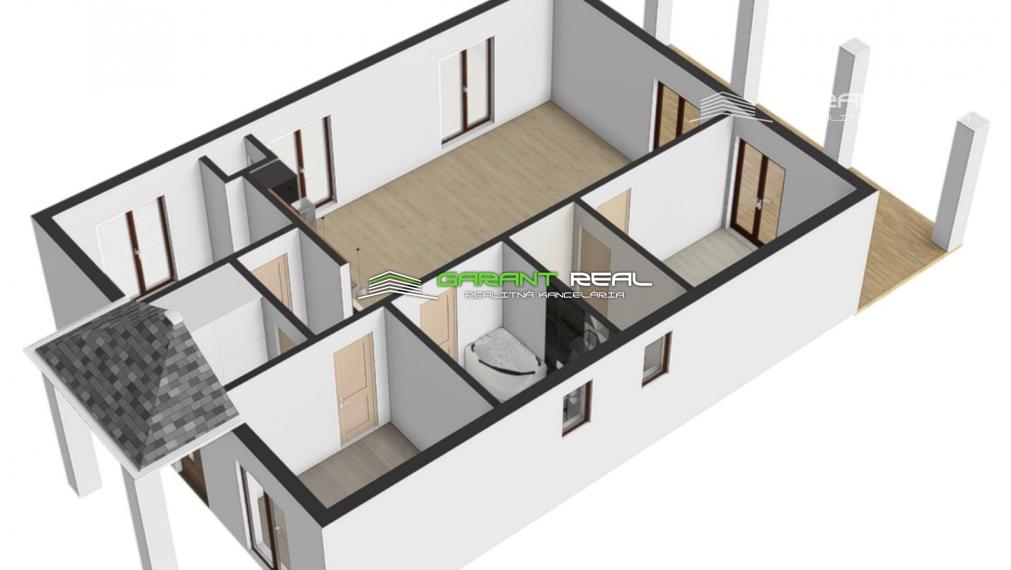 GARANT REAL - predaj novostavba rodinný dom, 4-izbový bungalov, pozemok 490 m2, Prešov, Nižná Šebastová