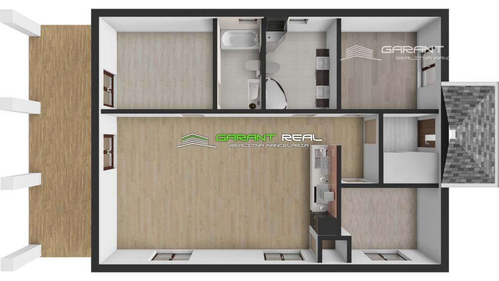 GARANT REAL - predaj novostavba rodinný dom, 4-izbový bungalov, pozemok 490 m2, Prešov, Nižná Šebastová