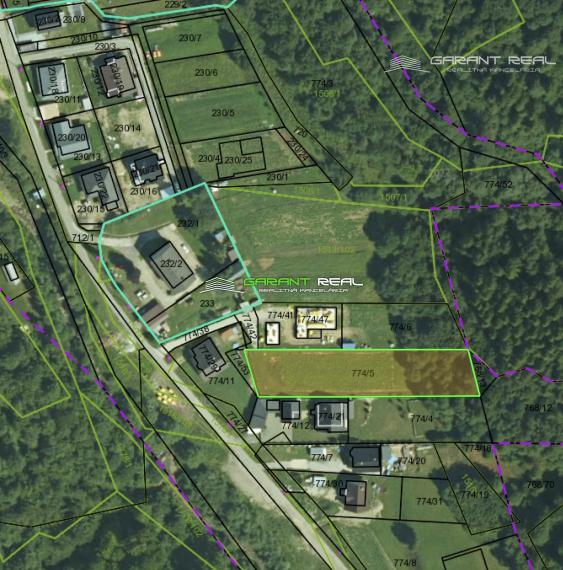 GARANT REAL predaj 2 stavebné pozemky, 850 m2, 1000 m2, Čirč, okr. Stará Ľubovňa
