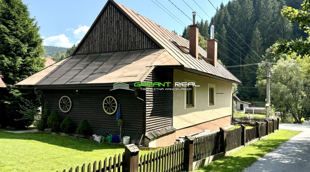 GARANT REAL - predaj chalupa / rodinný dom, obec Zázrivá, časť Havrania, pozemok 615 m2, okr. Dolný Kubín